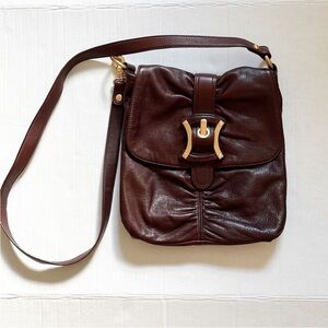 B. Makowsky Genuine Leather Crossbody Bag